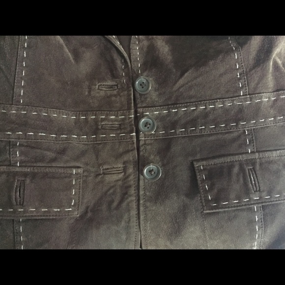 Madison Suede (100% Leather) Brown Jacket, Size 12 - Picture 4 of 7
